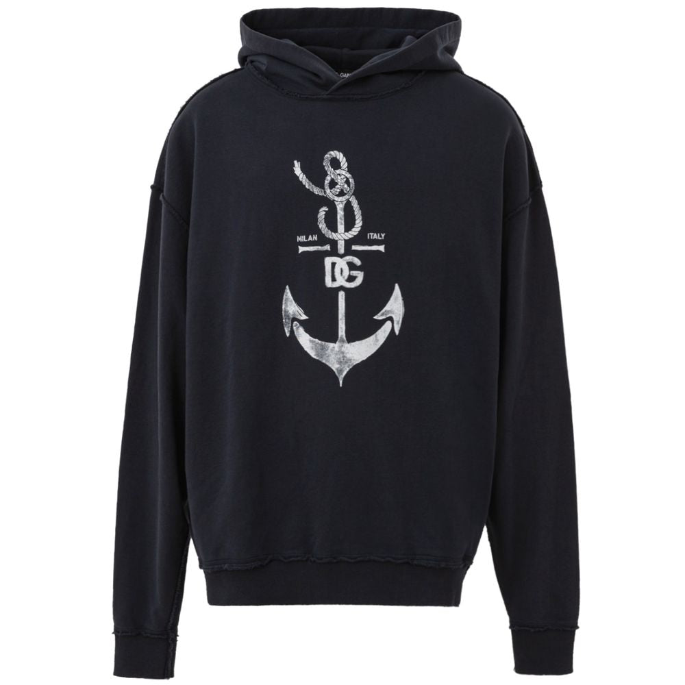 Dolce & Gabbana Blue Cotton Sweatshirt - - Dolce & Gabbana.