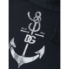 Dolce & Gabbana Blue Cotton Sweatshirt - - Dolce & Gabbana.