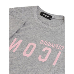 Dsquared² Elegant Gray Cotton Top for Women -   -  Dsquared².