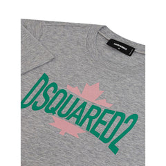 Dsquared² Chic Gray Cotton Tee for the Modern Woman -   -  Dsquared².