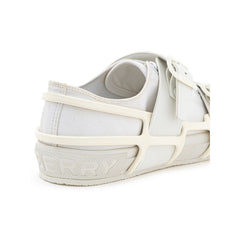 Burberry White Cotton Sneaker -   -  Burberry.