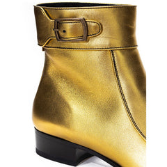Saint Laurent Gold Leather Boot -   -  Saint Laurent.