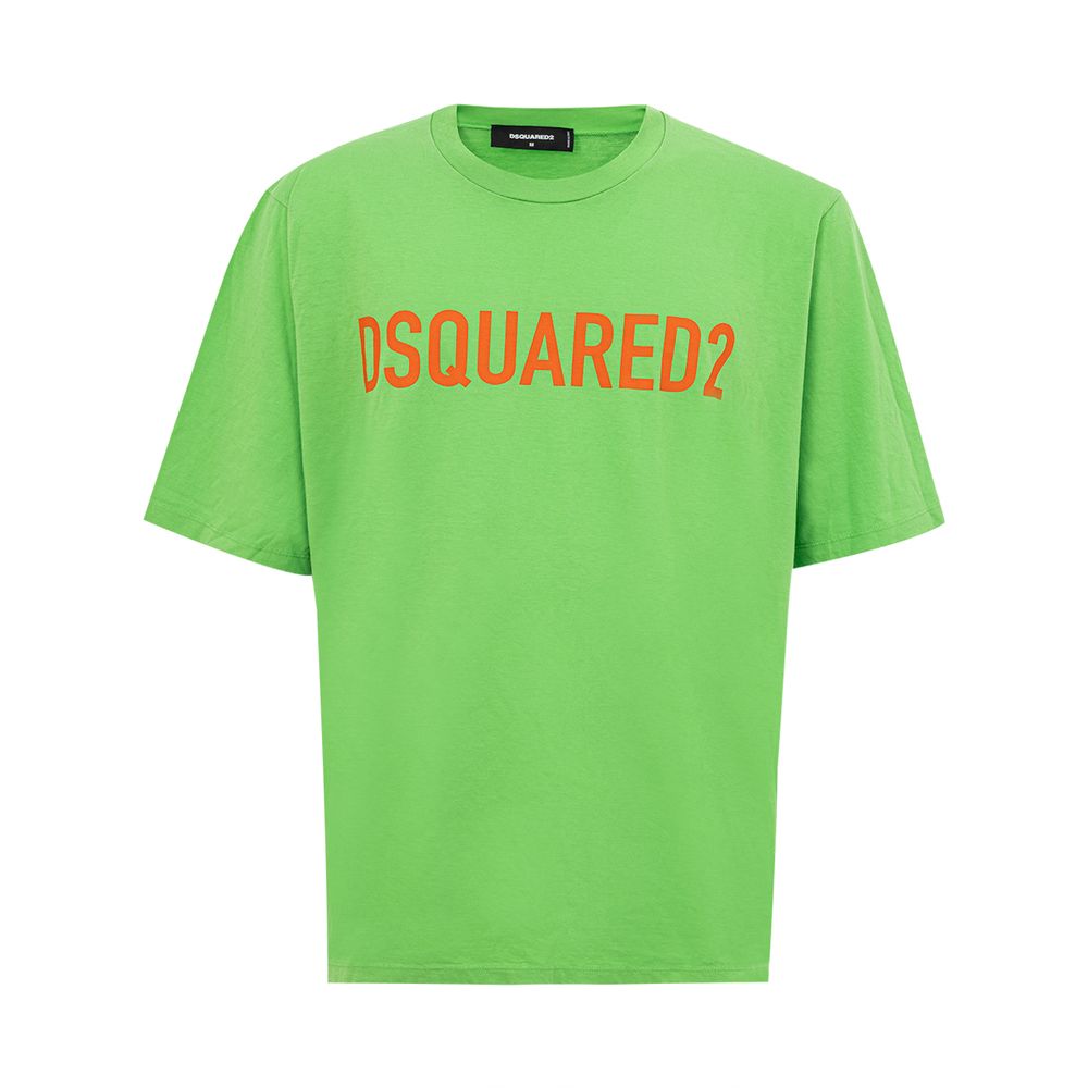 Dsquared² Electric Green Cotton Tee for Men -   -  Dsquared².