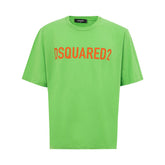 DsquaredΒ² Electric Green Cotton Tee for Men -   -  DsquaredΒ².