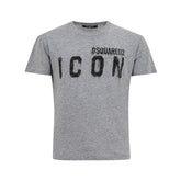 DsquaredΒ² Sleek Gray Cotton Tee for Stylish Men -   -  DsquaredΒ².