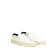 Saint Laurent White Cotton Sneaker -   -  Saint Laurent.