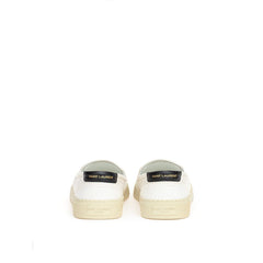 Saint Laurent White Cotton Sneaker -   -  Saint Laurent.