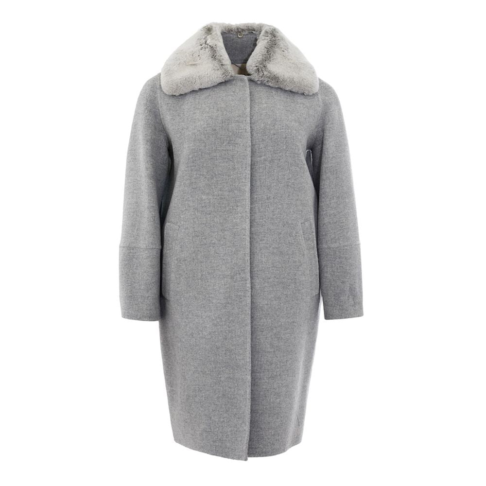 Herno Elegant Gray Wool Jacket for Timeless Style -   -  Herno.