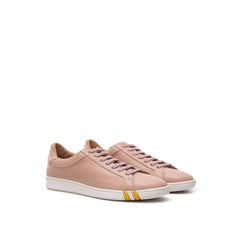 Bally Elegant Pink Cotton Leather Sneakers -   -  Bally.