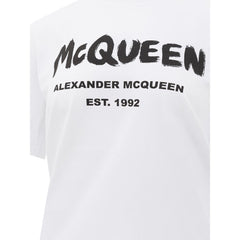 Alexander McQueen White Cotton T-Shirt -   -  Alexander McQueen.