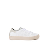 P448 White Leather Sneakers Elegant Casual Footwear -   -  P448.