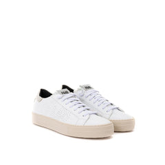 P448 White Leather Sneakers Elegant Casual Footwear -   -  P448.