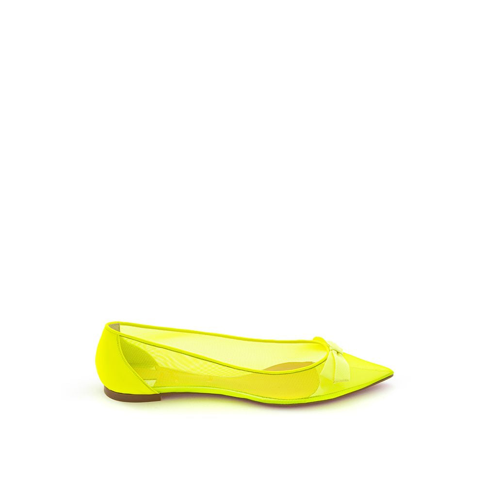 Christian Louboutin Sunshine Yellow Mesh Flat Elegance -   -  Christian Louboutin.