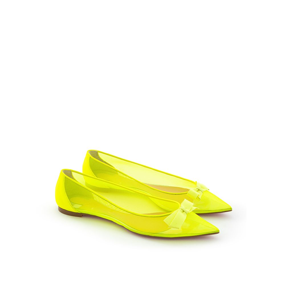 Christian Louboutin Sunshine Yellow Mesh Flat Elegance -   -  Christian Louboutin. Christian Louboutin Sunshine Yellow Mesh Flat Elegance -   -  Christian Louboutin.
