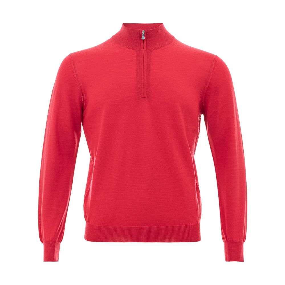 Gran Sasso Elegant Crimson Wool T-Shirt for Men -   -  Gran Sasso.