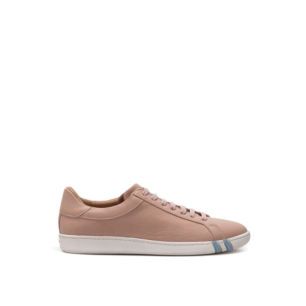 Bally Elegant Pink Leather Sneakers -   -  Bally.