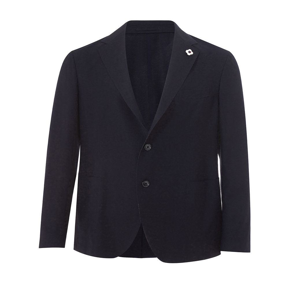 Elegant Blue Cotton Lardini Jacket -   -  Lardini.