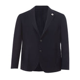 Elegant Blue Cotton Lardini Jacket -   -  Lardini.