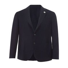 Elegant Blue Cotton Lardini Jacket -   -  Lardini.