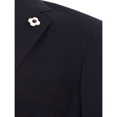 Elegant Blue Cotton Lardini Jacket -   -  Lardini.