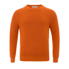 Gran Sasso Italian Cotton Chic Orange Sweater -   -  Gran Sasso.