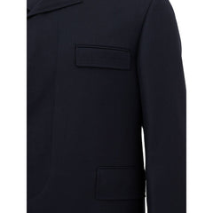 Thom Browne Elegant Wool Jacket in Signature Blue -   -  Thom Browne.