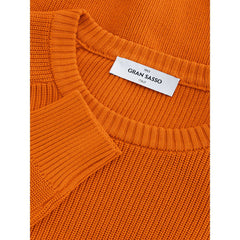 Gran Sasso Italian Cotton Chic Orange Sweater -   -  Gran Sasso.