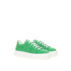 Casadei Emerald Elegance Leather Sneakers -   -  Casadei.