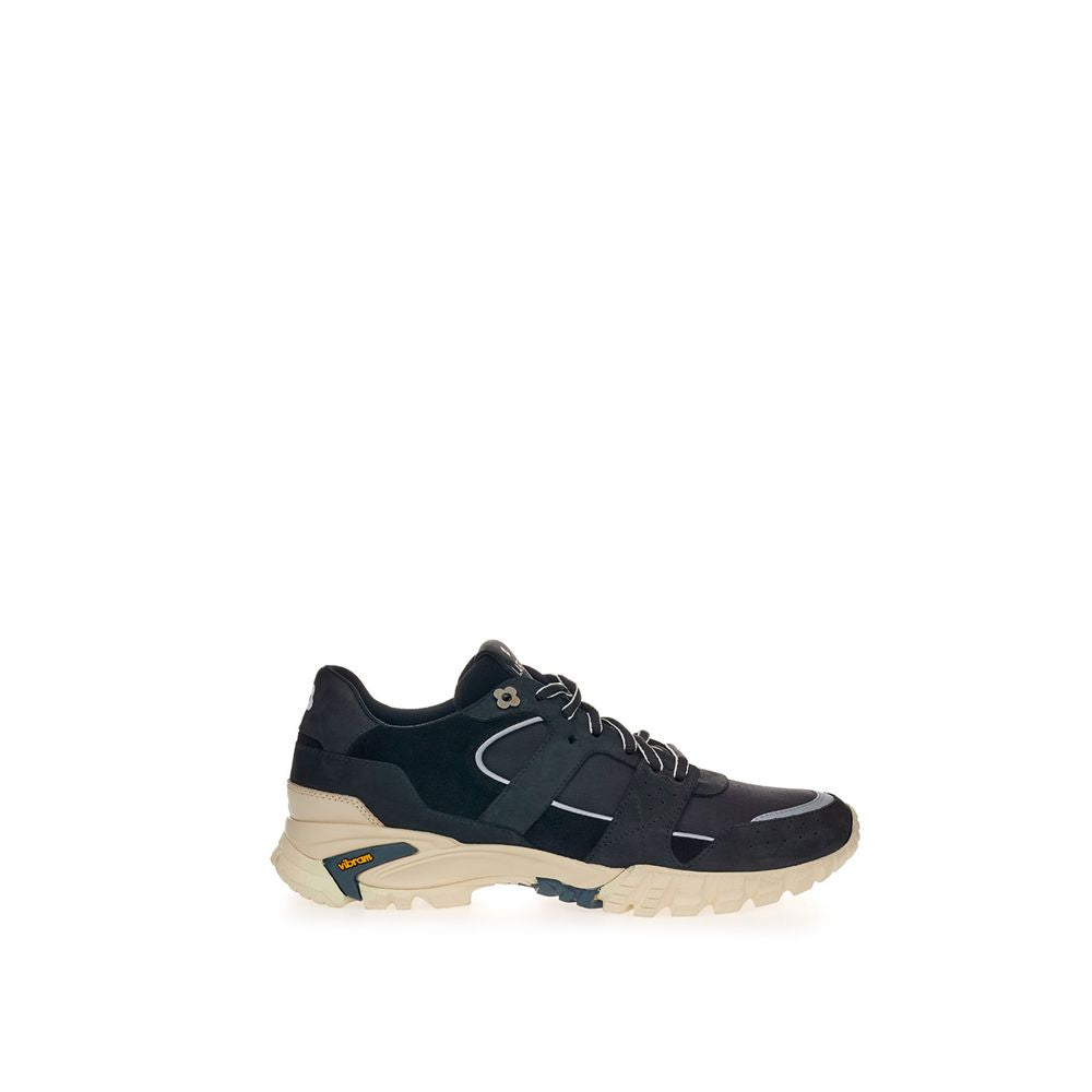Lardini Black Suede Leather Sneaker -   -  Lardini.