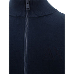 Armani Exchange Blue Cotton Sweater -   -  Armani Exchange.