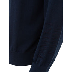 Armani Exchange Blue Cotton Sweater -   -  Armani Exchange.
