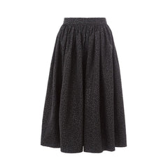 Lardini Elegant Black Polyethylene Midi Skirt -   -  Lardini.