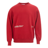 Ambush Elevated Red Cotton Sweater -   -  Ambush.
