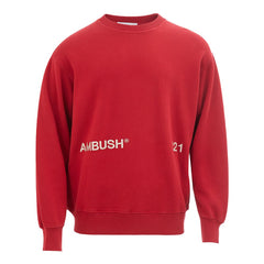 Ambush Elevated Red Cotton Sweater -   -  Ambush.