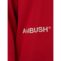 Ambush Elevated Red Cotton Sweater -   -  Ambush.