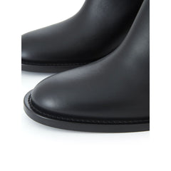 Burberry Black Leather Boot -   -  Burberry.