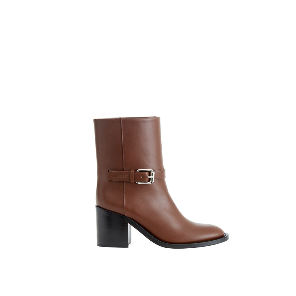 Burberry Brown Leather Boot -   -  Burberry.