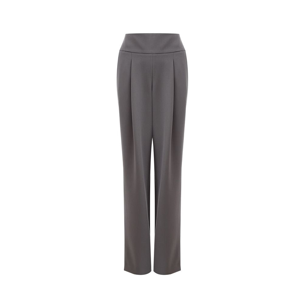 Lardini Chic Gray Wool Trousers for Sophisticated Style -   -  Lardini.