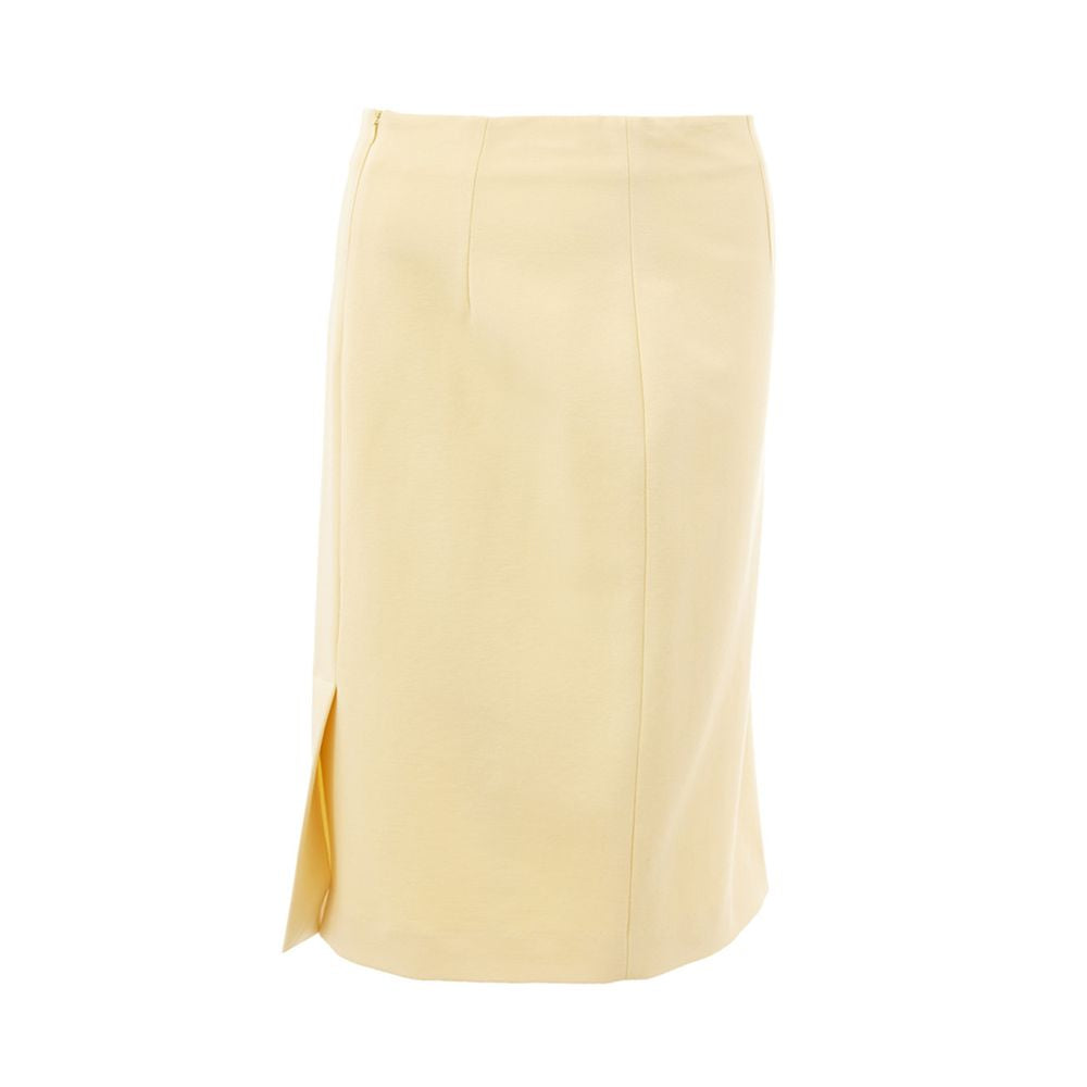 Lardini Elegant Yellow Viscose Skirt for Women -   -  Lardini.