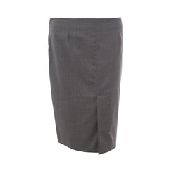 Lardini Chic Gray Wool Pencil Skirt -   -  Lardini.