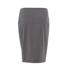 Lardini Chic Gray Wool Pencil Skirt -   -  Lardini.