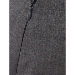 Lardini Chic Gray Wool Pencil Skirt -   -  Lardini.