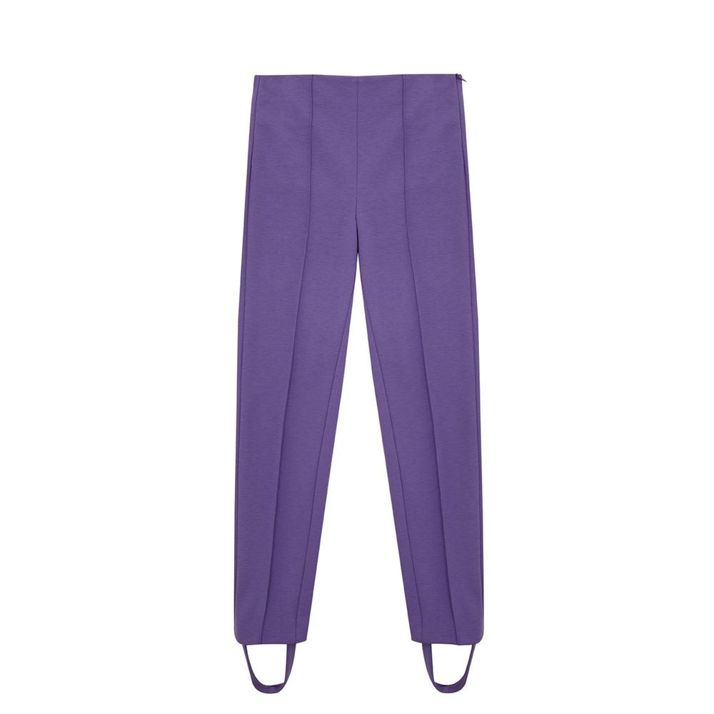 Lardini Elegant Purple Viscose Pants -   -  Lardini.