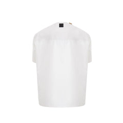 Emporio Armani White Cotton T-Shirt - - Emporio Armani.