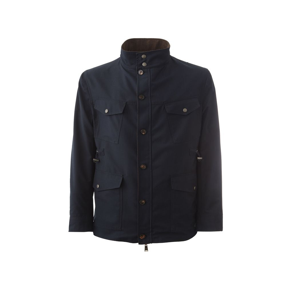 Lardini Elegant Wool Blue Jacket for Men -   -  Lardini.