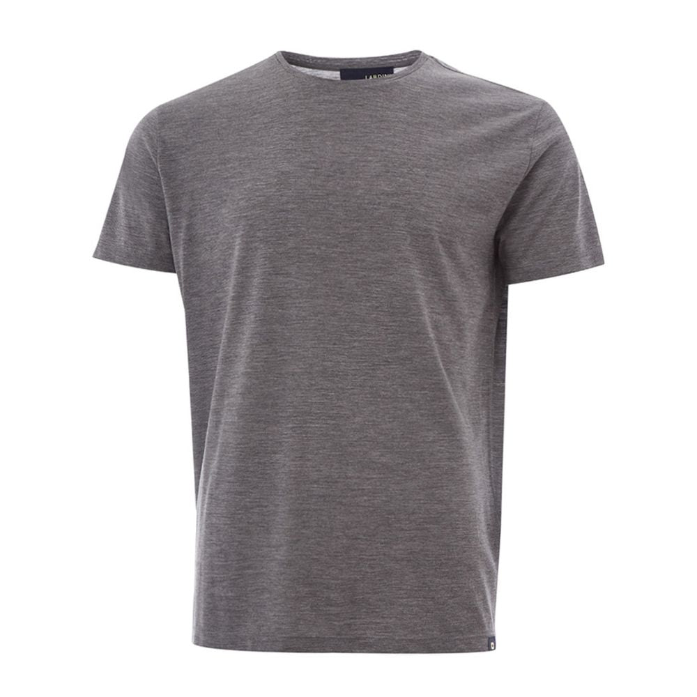 Lardini Elegant Gray Woolen Designer T-Shirt -   -  Lardini.