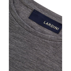Lardini Elegant Gray Woolen Designer T-Shirt -   -  Lardini.