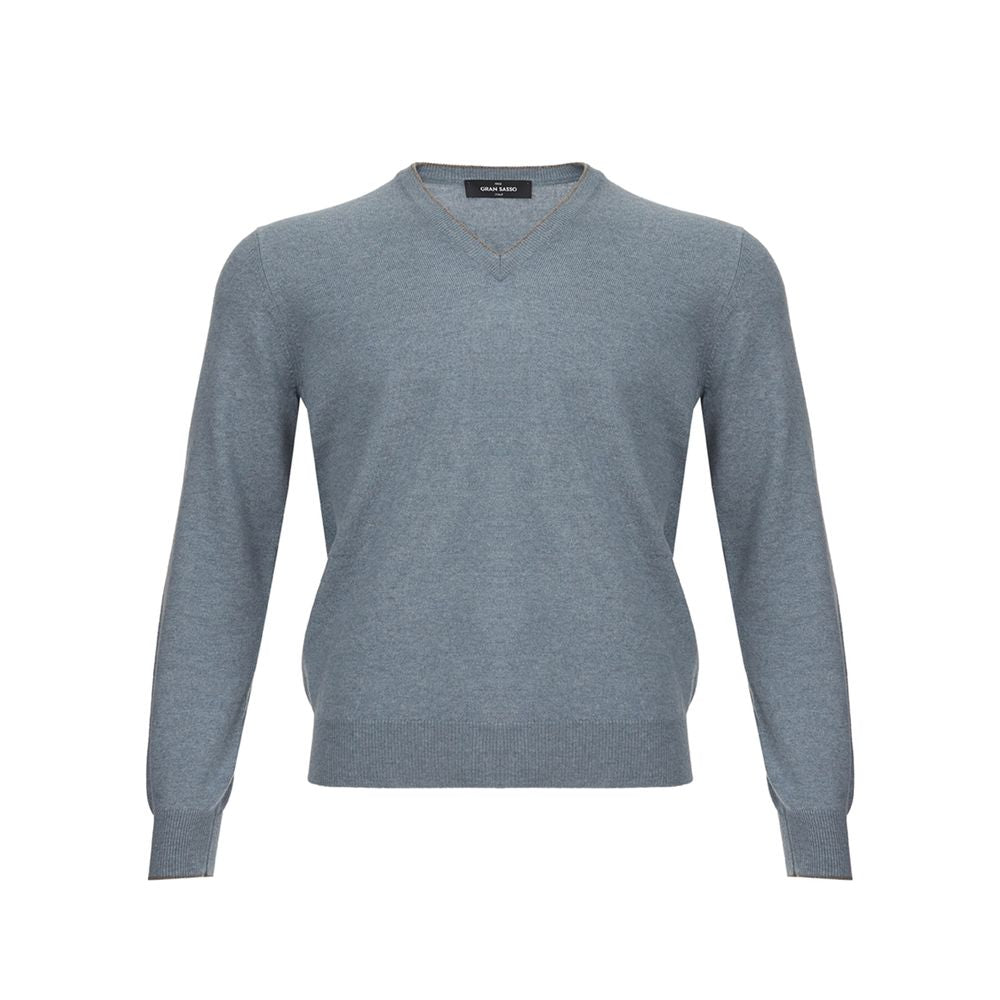 Gran Sasso Elegant Cashmere Sweater in Chic Gray -   -  Gran Sasso.