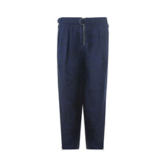 Emporio Armani Blue Linen Pant -   -  Emporio Armani.