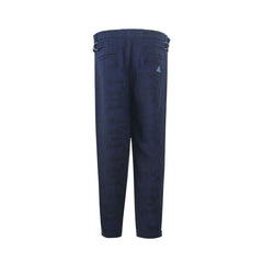 Emporio Armani Blue Linen Pant -   -  Emporio Armani.